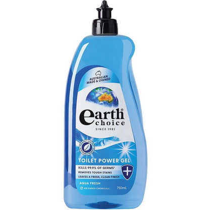 Earth Choice Toilet Cleaner Aqua Fresh 750ml - Powerful Eco-Friendly Clean-Auzzi Store