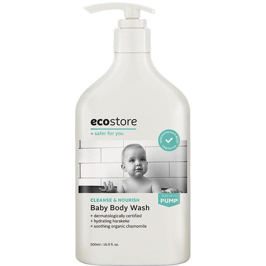 Ecostore Baby Body Wash 500ml - Gentle Plant-Based Formula