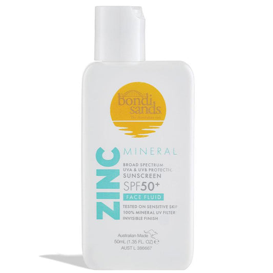 Bondi Sands Zinc Mineral SPF 50+ Face Fluid 50ml - Lightweight & Protective