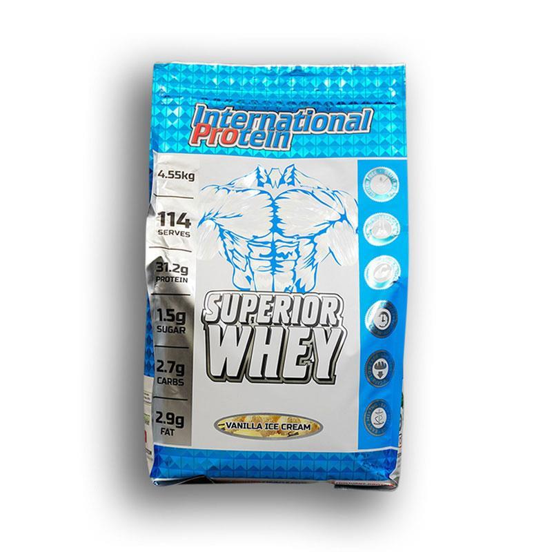 International Protein Superior Whey Protein Powder - Vanilla Flavor (4.55kg)-Auzzi Store