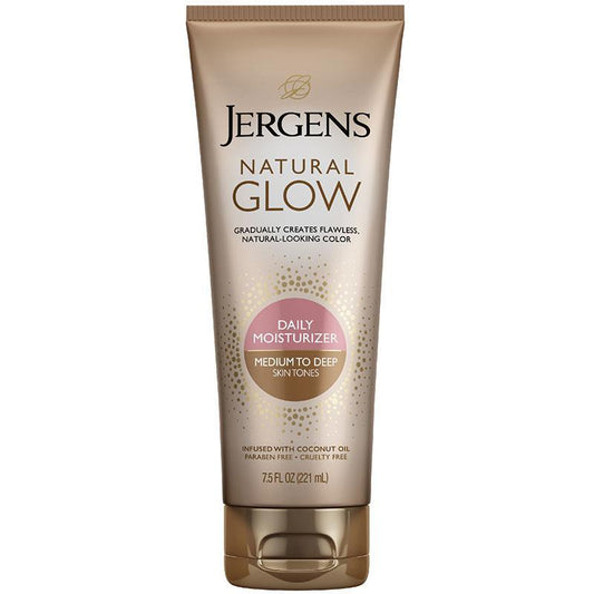 Jergens Natural Glow Daily Moisturiser for Medium to Deep Skin Tones - 221ml - Auzzi Store