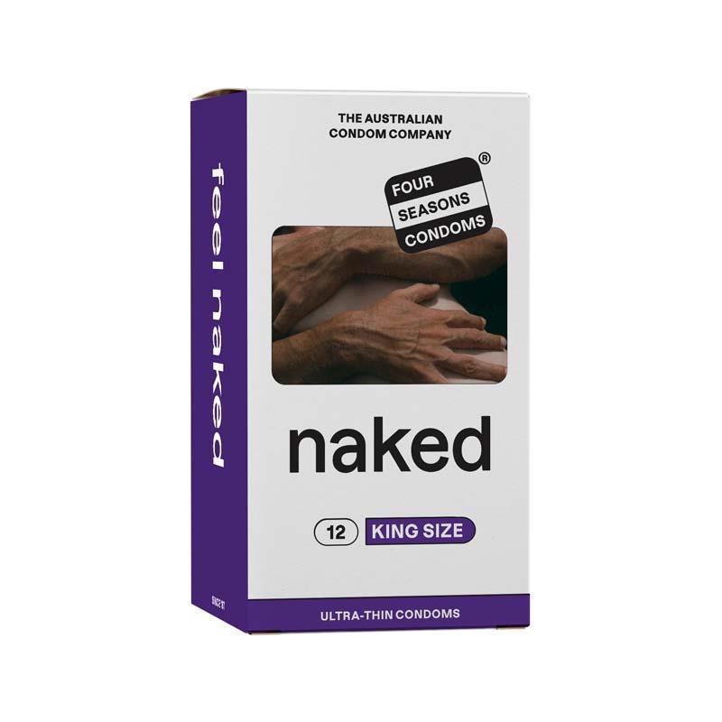 Four Seasons Naked King Size Condoms, 12-pieces