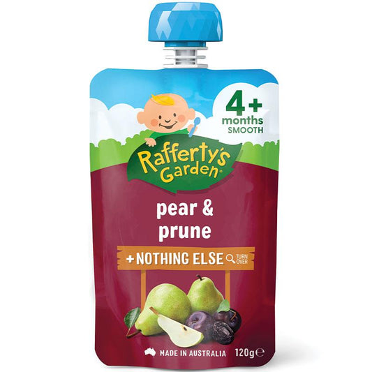 Raffertys Garden 4+ Months Pear & Prune Puree 120g - Auzzi Store