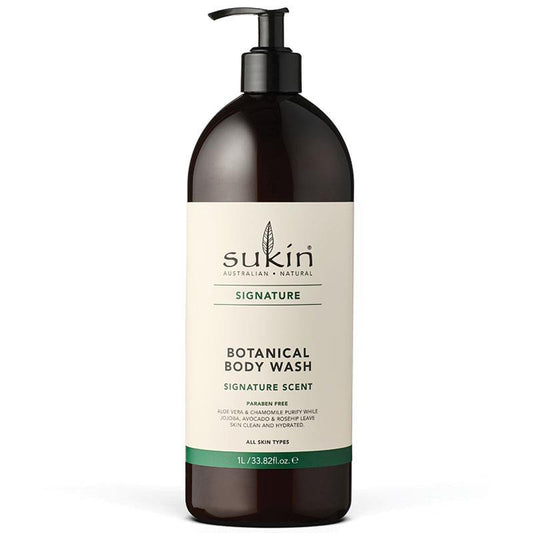 Sukin Botanical Body Wash 1L with Rosehip, Jojoba & Aloe Vera