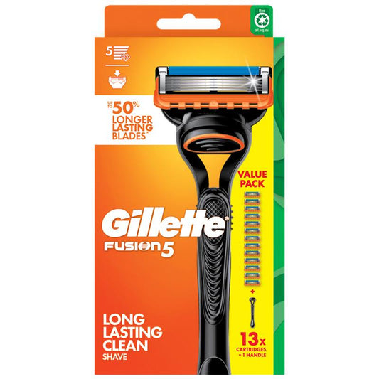 Gillette Fusion Manual Razor with 13 Blades - Ultimate Shaving Experience-Auzzi Store