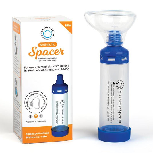 Breath-A-Tech Anti-Static Spacer & Medium Mask Combination Pack - Optimized Medication Delivery-Auzzi Store
