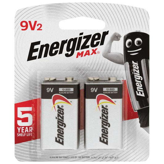 Energizer Max 522 9V Battery - 2 Pack for Reliable Energy-Auzzi Store