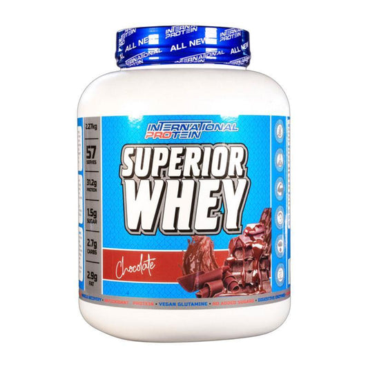 International Protein Superior Whey Chocolate 2.27kg - Premium Protein for Muscle Growth-Auzzi Store