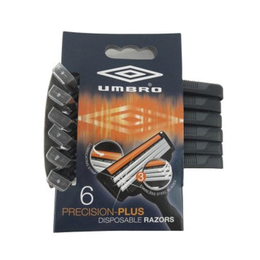 Umbro Precision Plus Disposable Shaving Razors 6-Pack