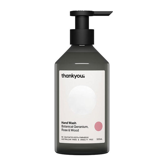Thankyou Hand Wash Botanical Geranium Rose & Wood - 500ml