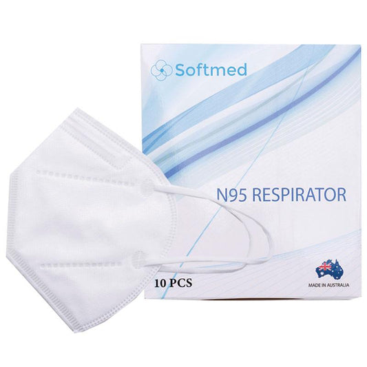 Softmed N95 Face Masks - 10 Pack | Essential Protection - Auzzistore