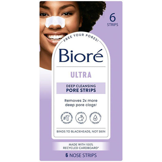 Biore Witch Hazel Ultra Deep Cleansing Pore Strips - 6 Pack-Auzzi Store