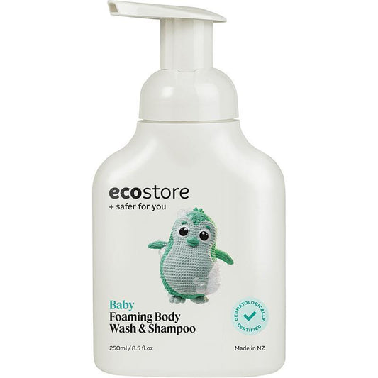Ecostore Baby Foaming Body Wash & Shampoo 250ml - Gentle Cleansing - Auzzistore