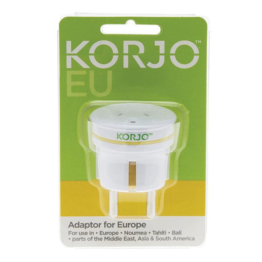 Korjo Adaptor Europe - Travel Smart with Australian/NZ Appliances-Auzzi Store