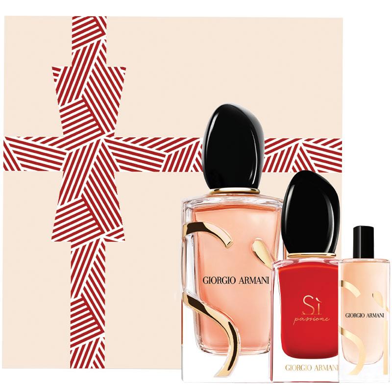 Giorgio Armani Si Intense Eau De Parfum 100ml + Si Passione & Si Eau de Parfum 15ml - Ultimate Fragrance Trio-Auzzi Store