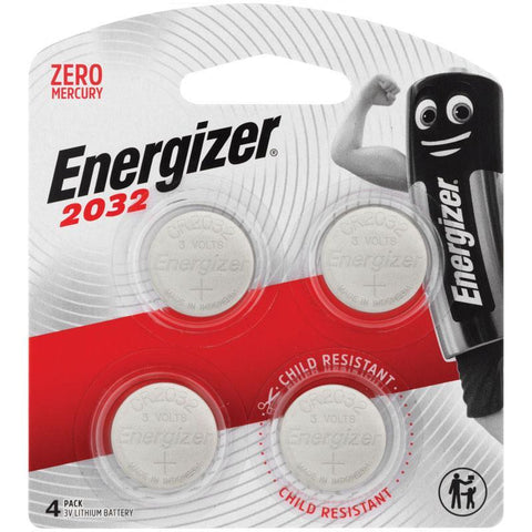 Energizer CR2032 Battery - 4 Pack for Ultimate Convenience-Auzzi Store