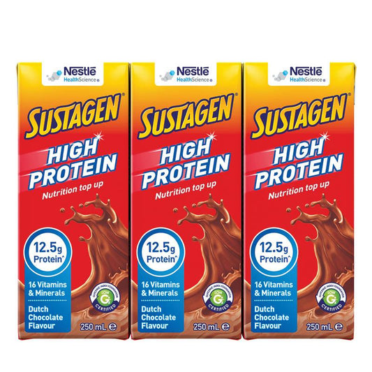 Sustagen Ready to Drink Multipack Dutch Chocolate 3 x 250ml - Nutritional Boost-Auzzi Store
