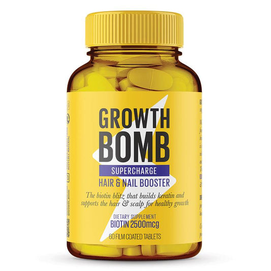 Growth Bomb Supercharge Hair Growth & Nail Booster - 60 Tablets