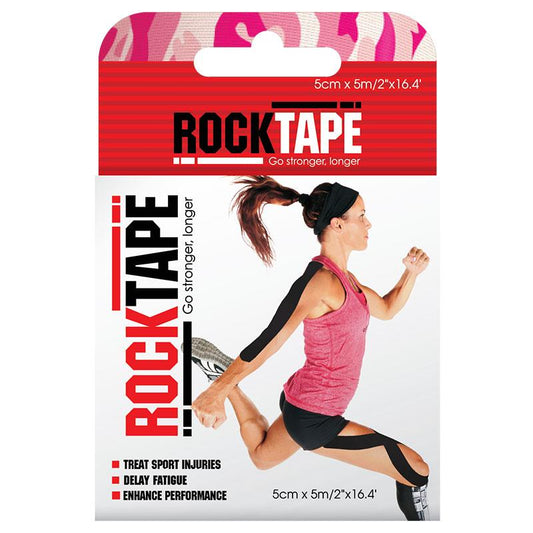 Rocktape Kinesiology Tape - Camo Pink 5cm x 5m - Auzzi Store