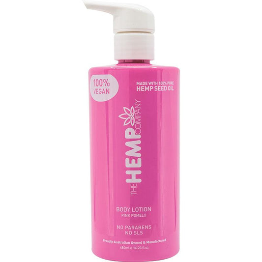 The Hemp Company Pink Pomelo Body Lotion 480ml - Luxurious Hydration for Your Skin