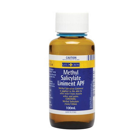 Gold Cross Methyl Salicylate Liniment APF 100ml - Natural Pain Relief for Muscle Aches-Auzzi Store