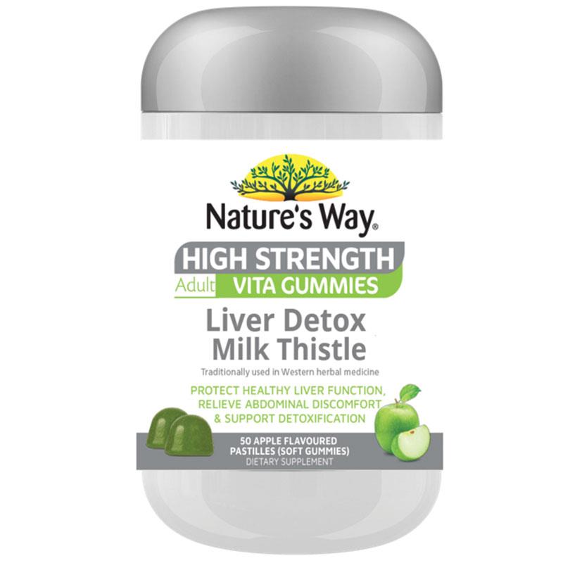 Nature's Way High Strength Adult Vita Gummies Liver Detox with Milk Thistle - 50 Pastilles