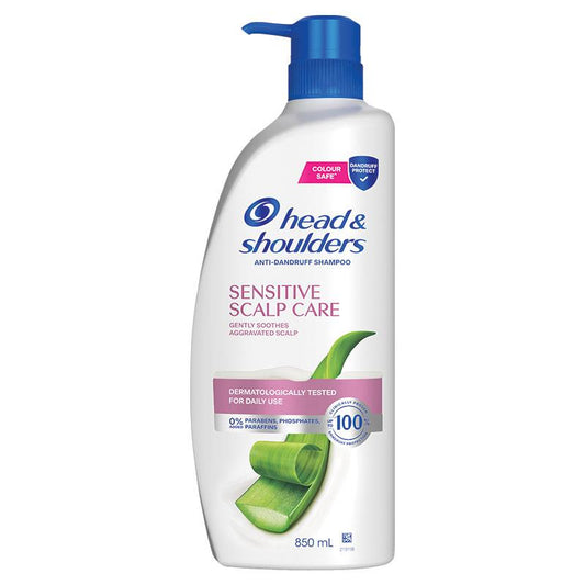 Head & Shoulders Sensitive Scalp Care Shampoo 850ml - Dandruff Relief & Soothing Formula
