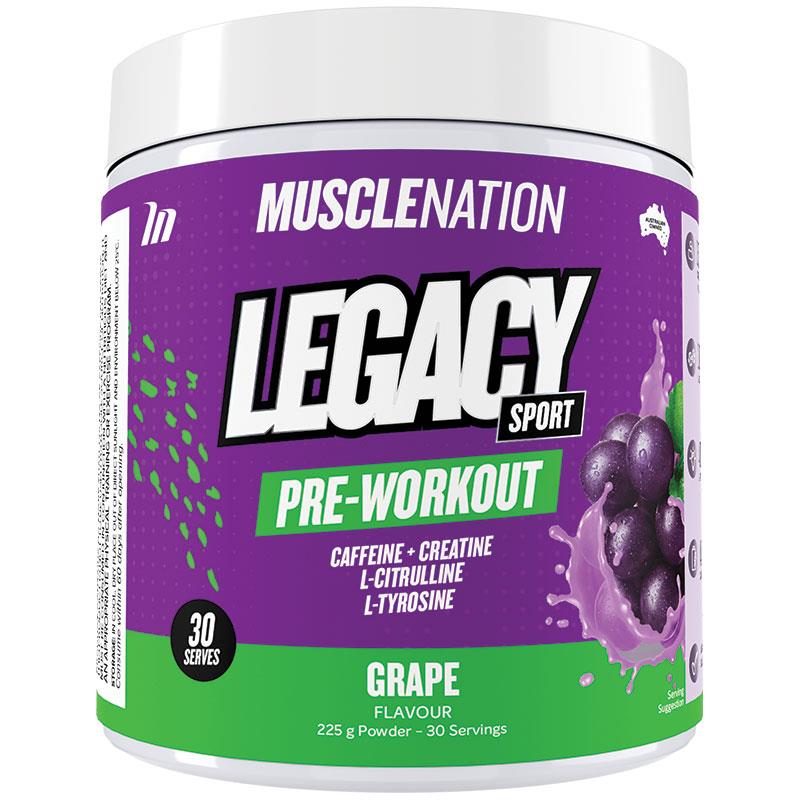 Muscle Nation Legacy Grape Pre-Workout - 225g