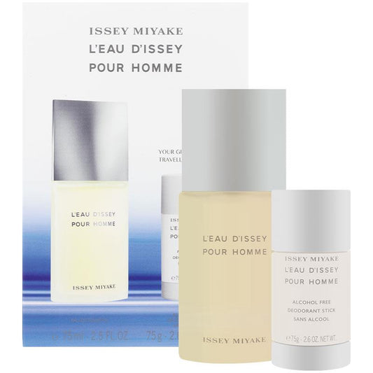 Issey Miyake for Men Eau de Toilette 75ml & Deodorant Stick 2 Piece Set - Auzzistore