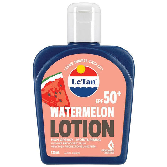 Le Tan SPF50+ Watermelon Sunscreen Lotion 125ml - Ultimate Sun Protection - Auzzi Store