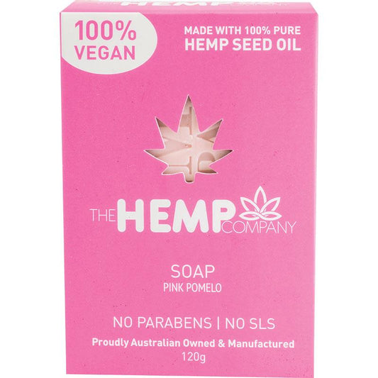 The Hemp Company Pink Pomelo Soap Bar 120g - Cleanse and Refresh Naturally