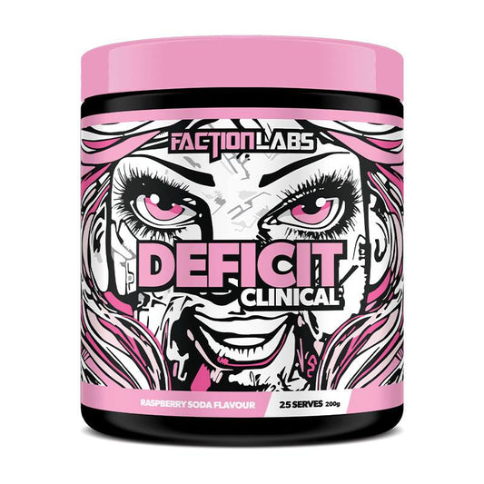 Faction Labs Deficit Clinical Thermogenic - Raspberry Soda 200g - Auzzistore