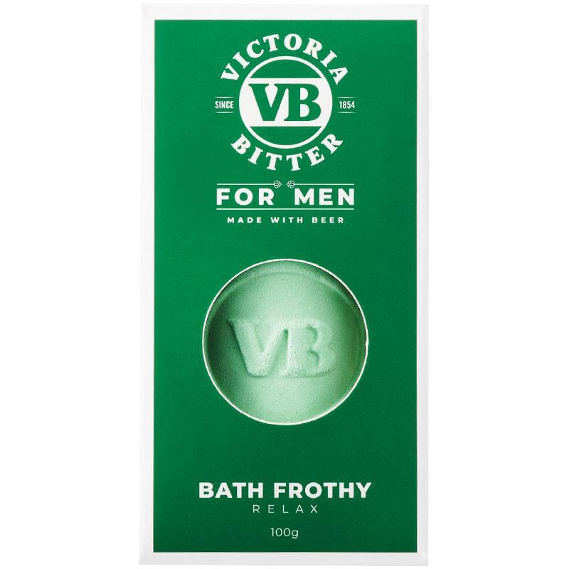 VB for Men Bath Frothy 100g - Beer-Infused Relaxing Bath Bomb