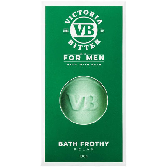 VB for Men Bath Frothy 100g - Beer-Infused Relaxing Bath Bomb