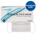 Softmed Surgical Face Masks 50 Pack - Australian Made Level-3 Protection