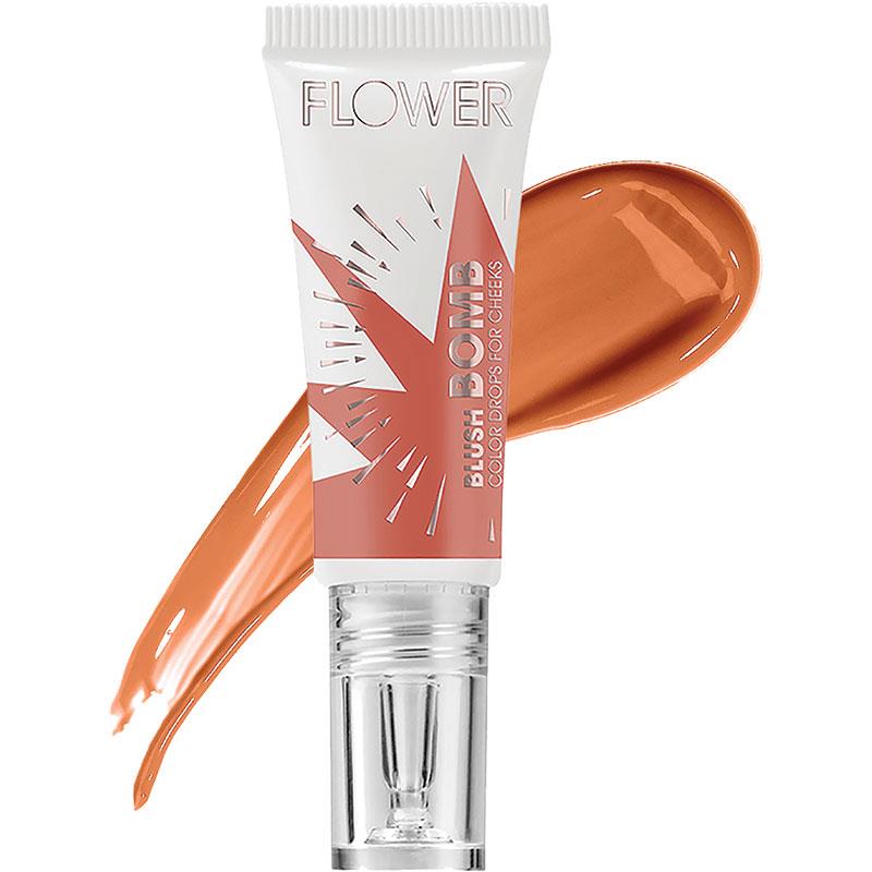 Flower Blush Bomb Color Drops for Cheeks Cinnamon