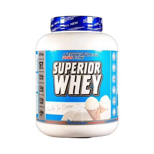 International Protein Superior Whey Protein Powder - Vanilla Flavor (2.27kg)-Auzzi Store