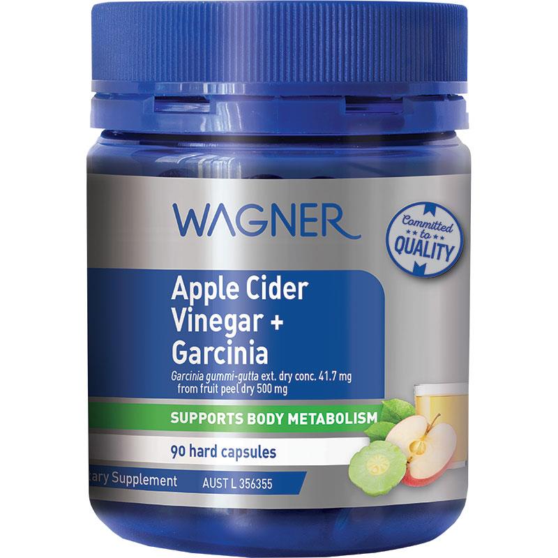 Wagner Apple Cider Vinegar + Garcinia 90 Capsules - Natural Weight Management