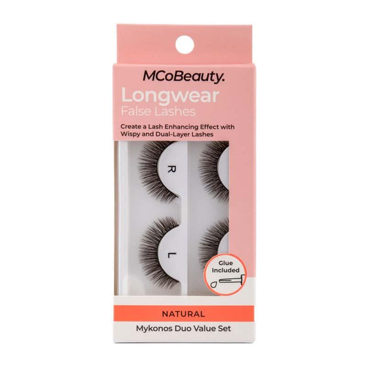 MCoBeauty Longwear False Lashes Natural Mykonos Duo Set