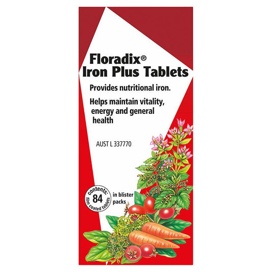 Floradix Iron Plus 84 Tablets - Essential Iron Supplement