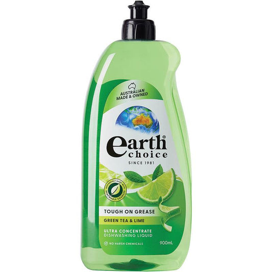 Earth Choice Ultra Concentrate Dishwashing Liquid - Green Tea & Lime 900ml-Auzzi Store