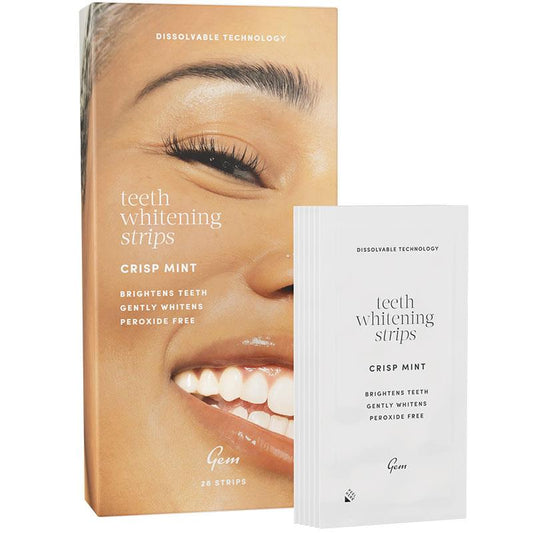Gem Whitening Strips Crisp Mint - Gentle Teeth Whitening Strips
