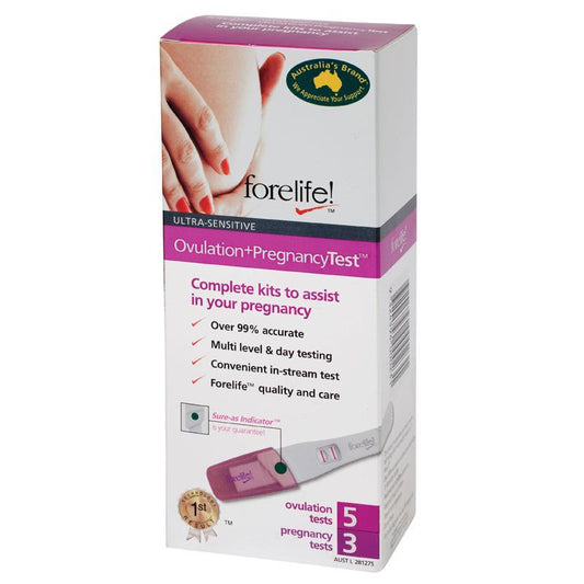 Forelife Ultra Sensitive Ovulation + Pregnancy Test 8 Pack - Auzzi Store