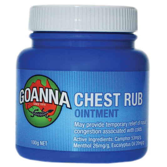 Goanna Chest Rub 100g - Natural Relief for Nasal Congestion-Auzzi Store