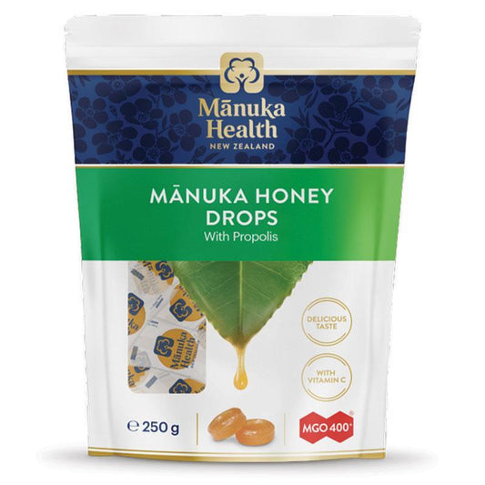Manuka Health Propolis Manuka Honey Drops - Pouch of 58 Drops (250g) - Auzzi Store