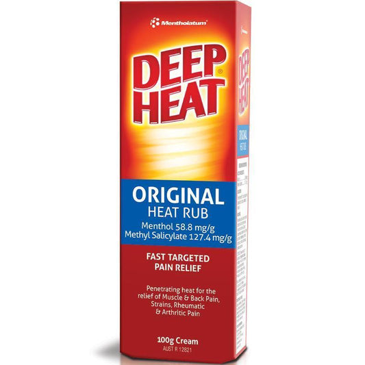 Deep Heat Mentholatum Pain Relief Cream 100g-Auzzi Store