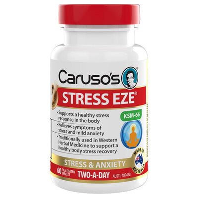 Caruso's Stress Clear 60 Tablets - Natural Stress Relief