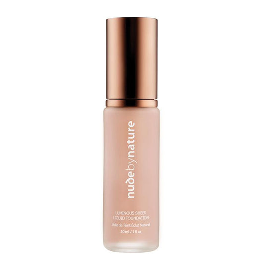 Nude by Nature Luminous Sheer Liquid Foundation W1 Rose Beige 30ml