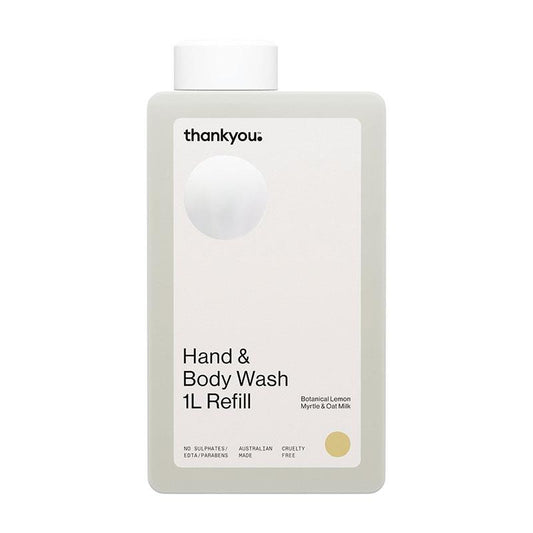 Thankyou Lemon Myrtle & Oat Milk Hand & Body Wash Refill - 1L