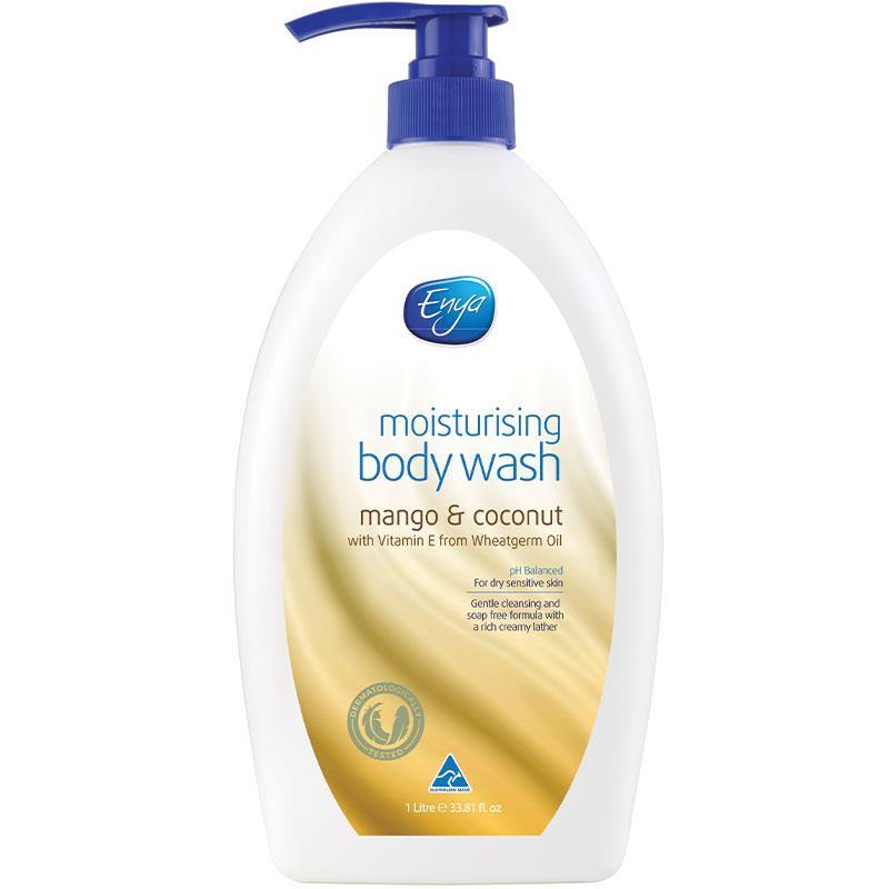 Enya Mango & Coconut Body Wash 1L – Hydrating & Nourishing Formula